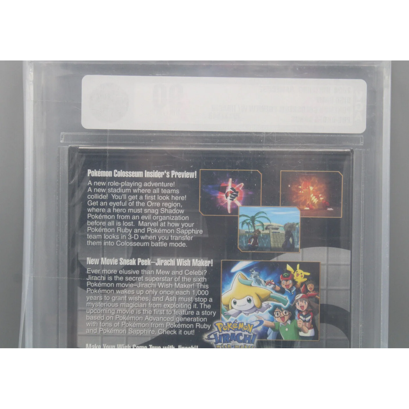 Pokemon Colosseum Bonus Disc w/ Jirachi GameCube Sealed VGA Gold 90 NM+/MT! - Image 6