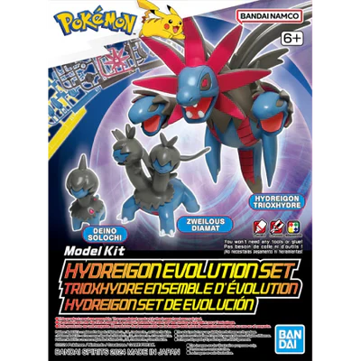 Pokemon Hydreigon Evolution Set Figure Model Kit - Bandai Spirits - Image 2