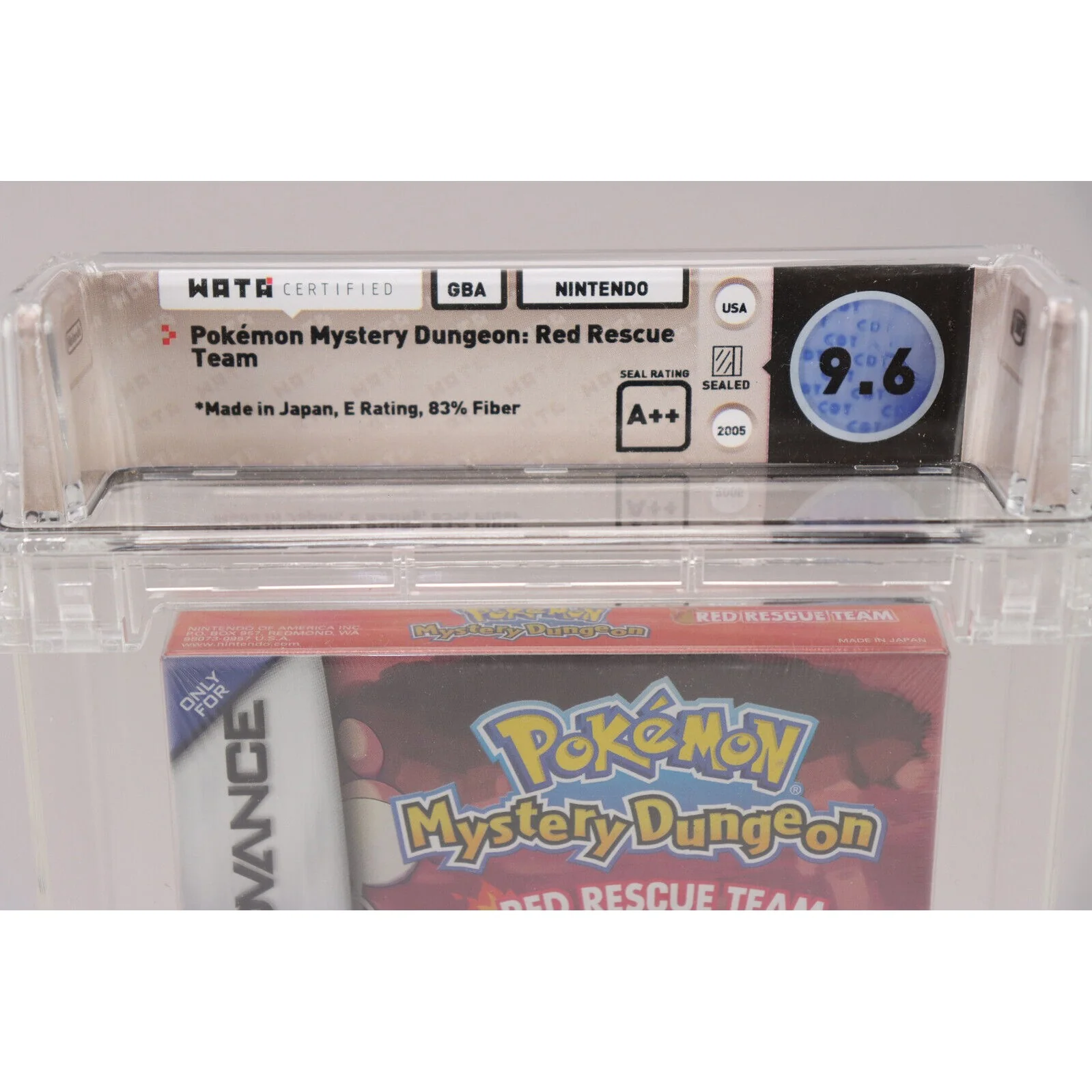 Pokemon Mystery Dungeon Red Rescue Team Nintendo GBA Wata 9.6 A++ Near Perfect! - Image 3