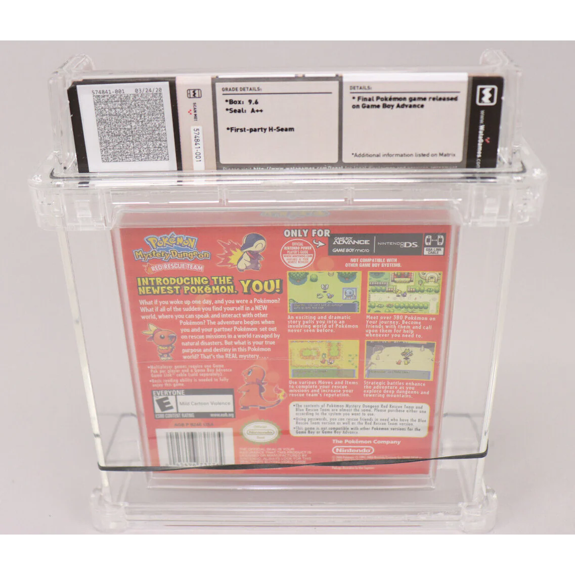 Pokemon Mystery Dungeon Red Rescue Team Nintendo GBA Wata 9.6 A++ Near Perfect! - Image 4