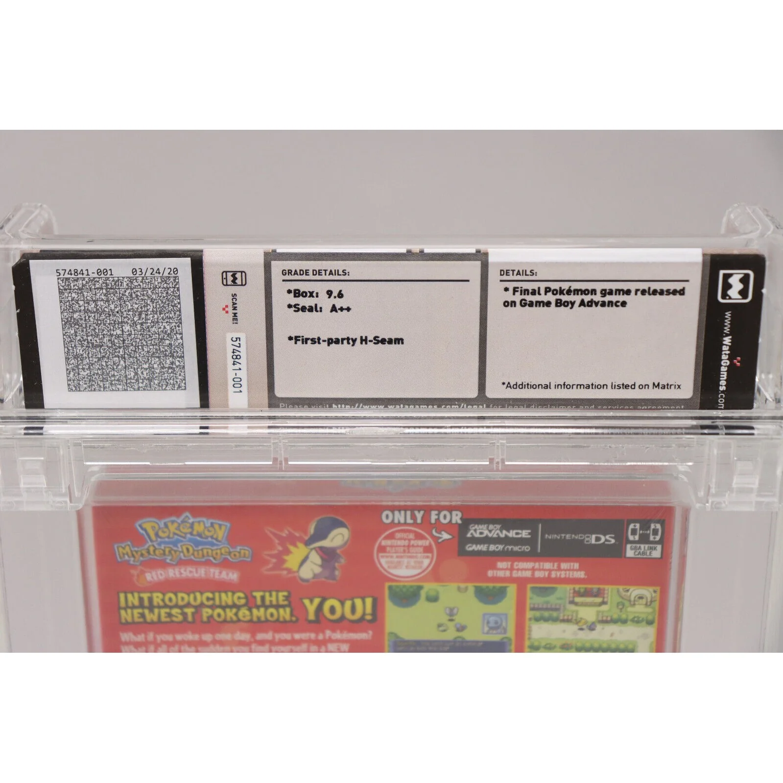 Pokemon Mystery Dungeon Red Rescue Team Nintendo GBA Wata 9.6 A++ Near Perfect! - Image 6