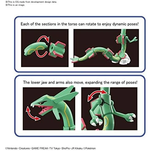 Pokemon Rayquaza Model Kit - Bandai Spirits - Image 3