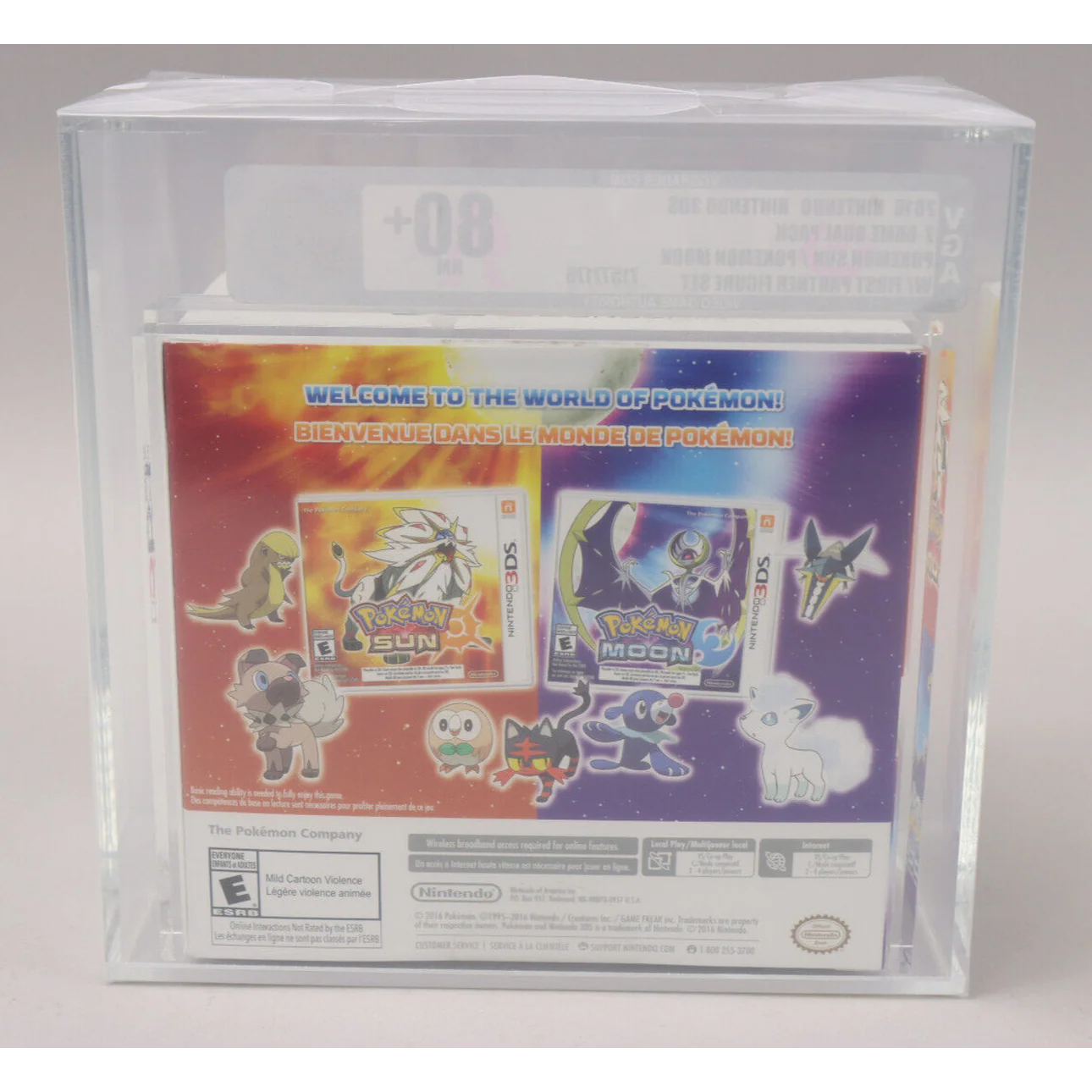 Pokemon Sun & Moon Double Dual Pack with 3 Figures 3DS New Sealed VGA 80+ NM - Image 4