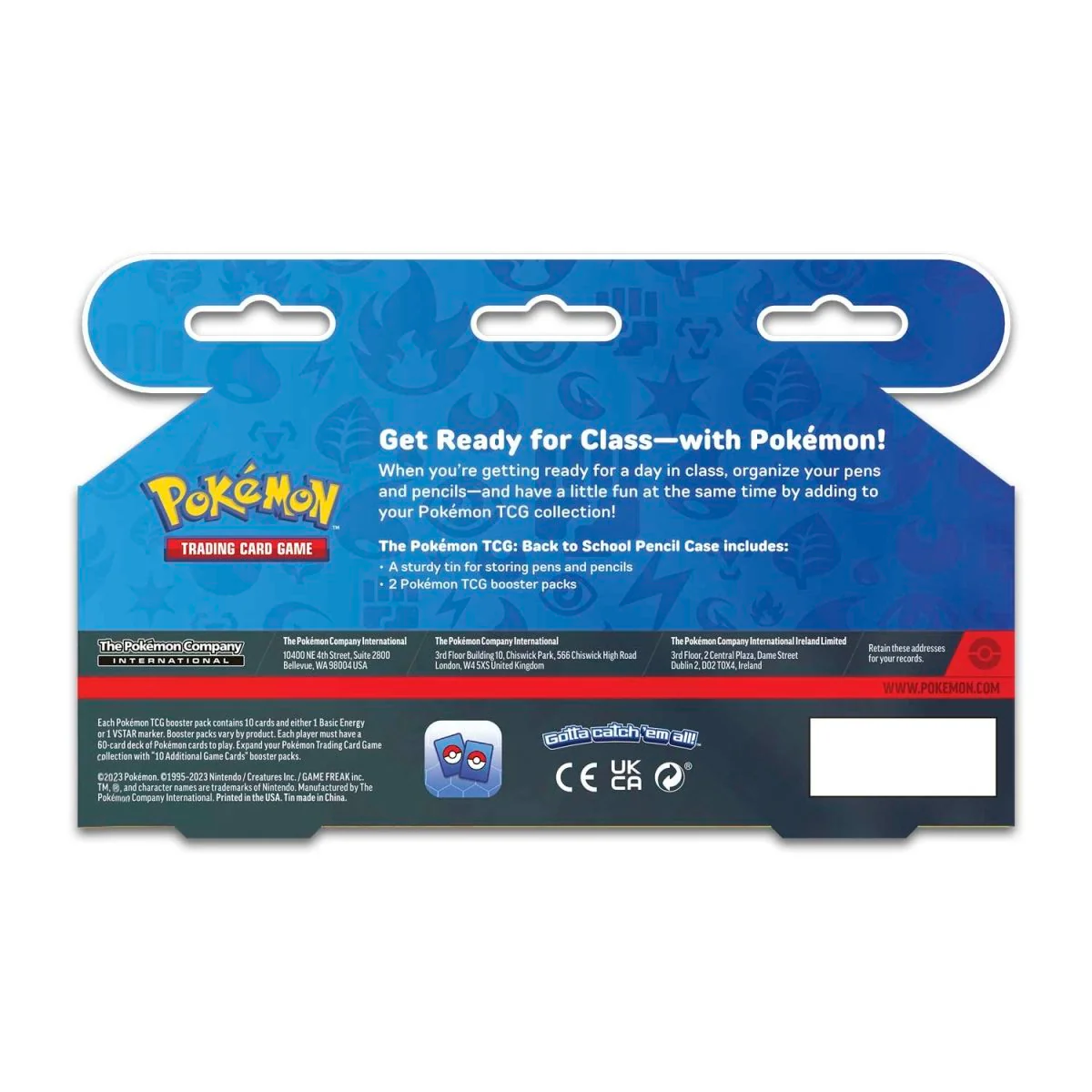 Pokemon TCG: Pencil Case 2023 + 2 Booster Packs - Image 2