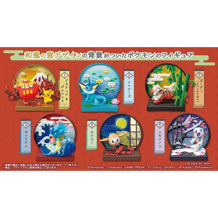 Pokemon Wanomado (Japanese Window) Diorama Collection Blind Box - 1 Random Figure, 6 Possible Designs - Re-ment - Image 4