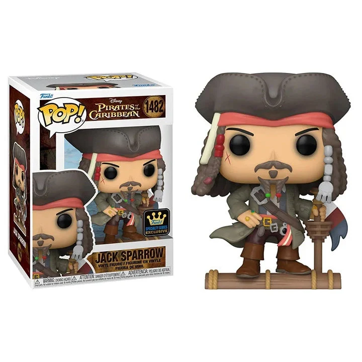 Pirates of the Caribbean: The Curse of the Black Pearl Jack Sparrow Vinyl Figure - Funko Pop! Movies #1482 - Specialty Series Exclusive! - Image 3