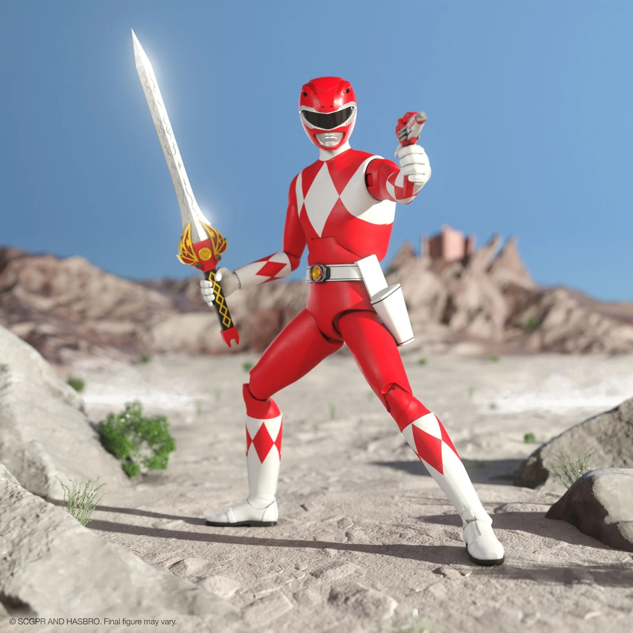 Power Rangers ULTIMATES! Red Ranger Wave 2 Super7 Figure - Image 2