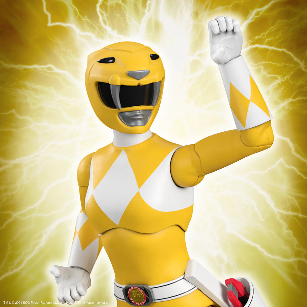 Power Rangers ULTIMATES! Yellow Ranger Wave 1 Super7 Figure - Image 2