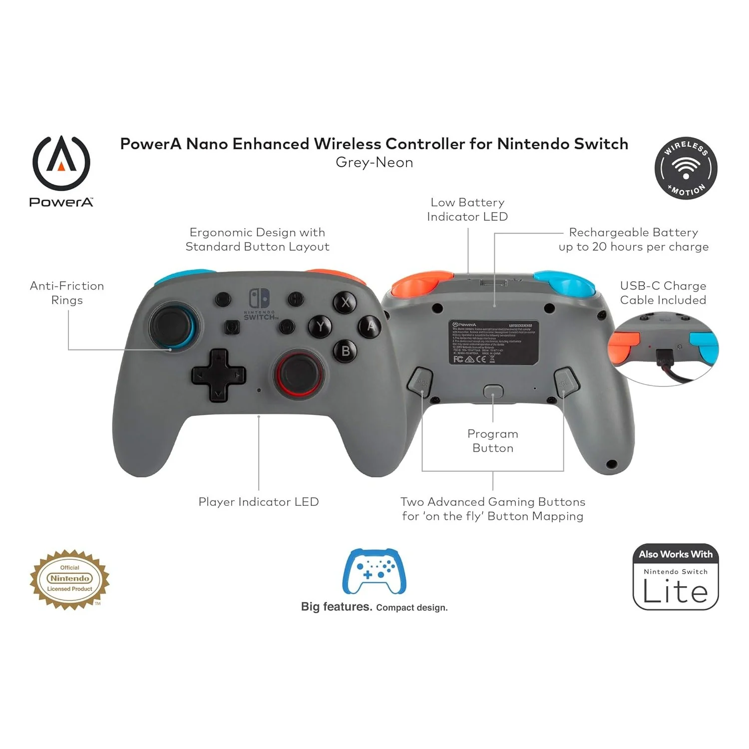 PowerA Nano Enhanced Wireless Controller NS - Image 2
