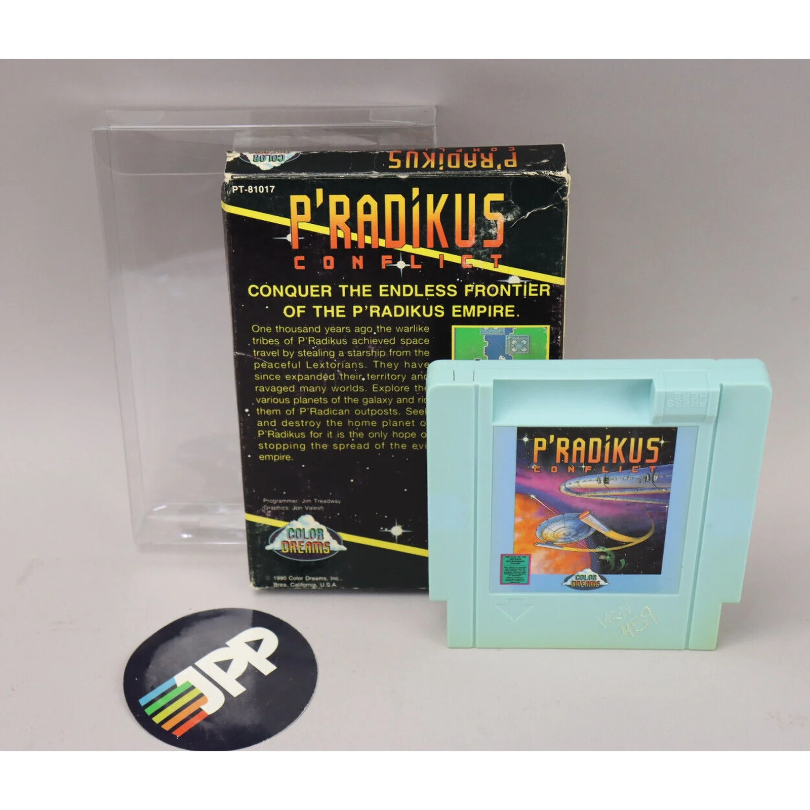 P'radikus Conflict Nintendo NES Blue Cart in Box No Manual 1990 Color Dreams - Image 5