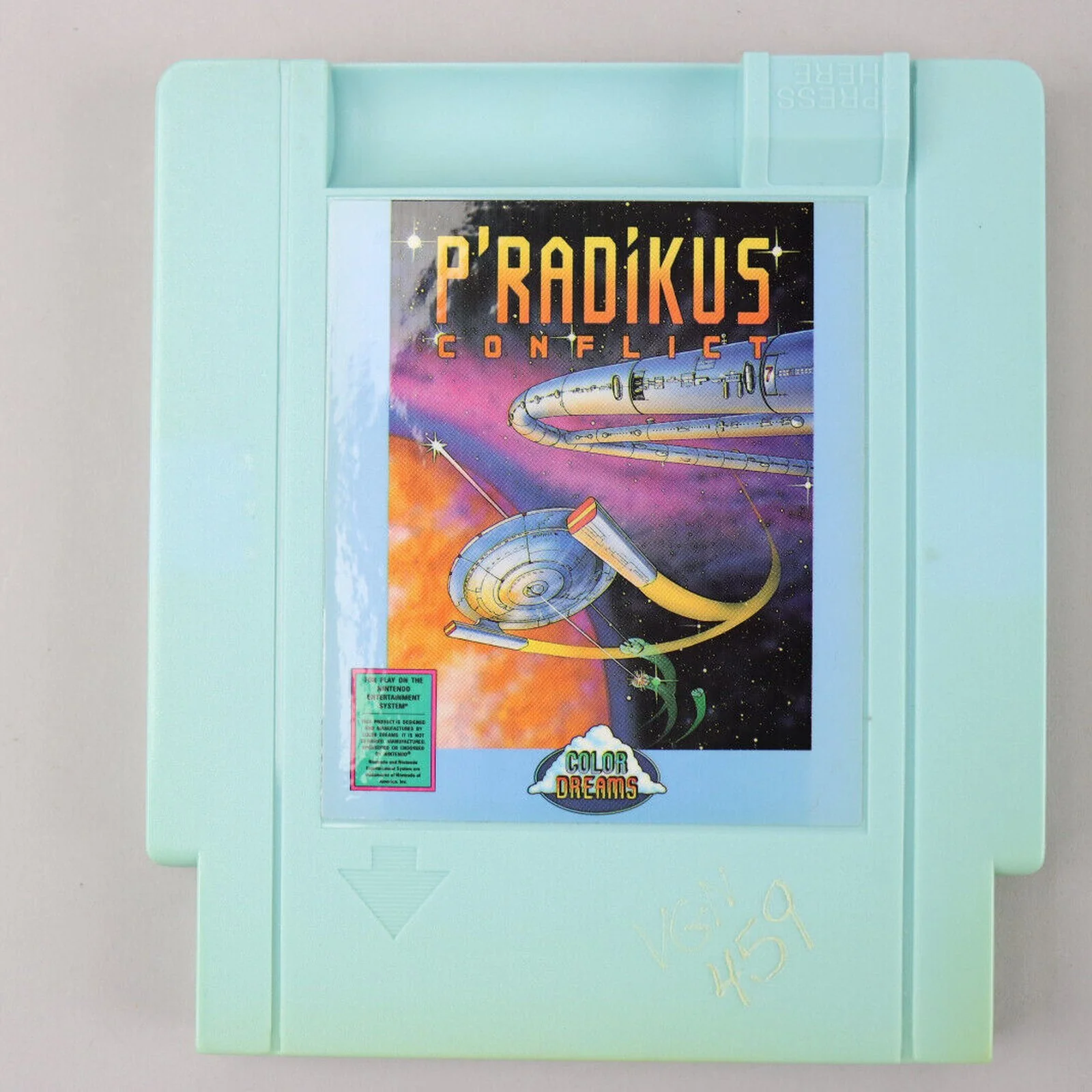P'radikus Conflict Nintendo NES Blue Cart in Box No Manual 1990 Color Dreams - Image 8