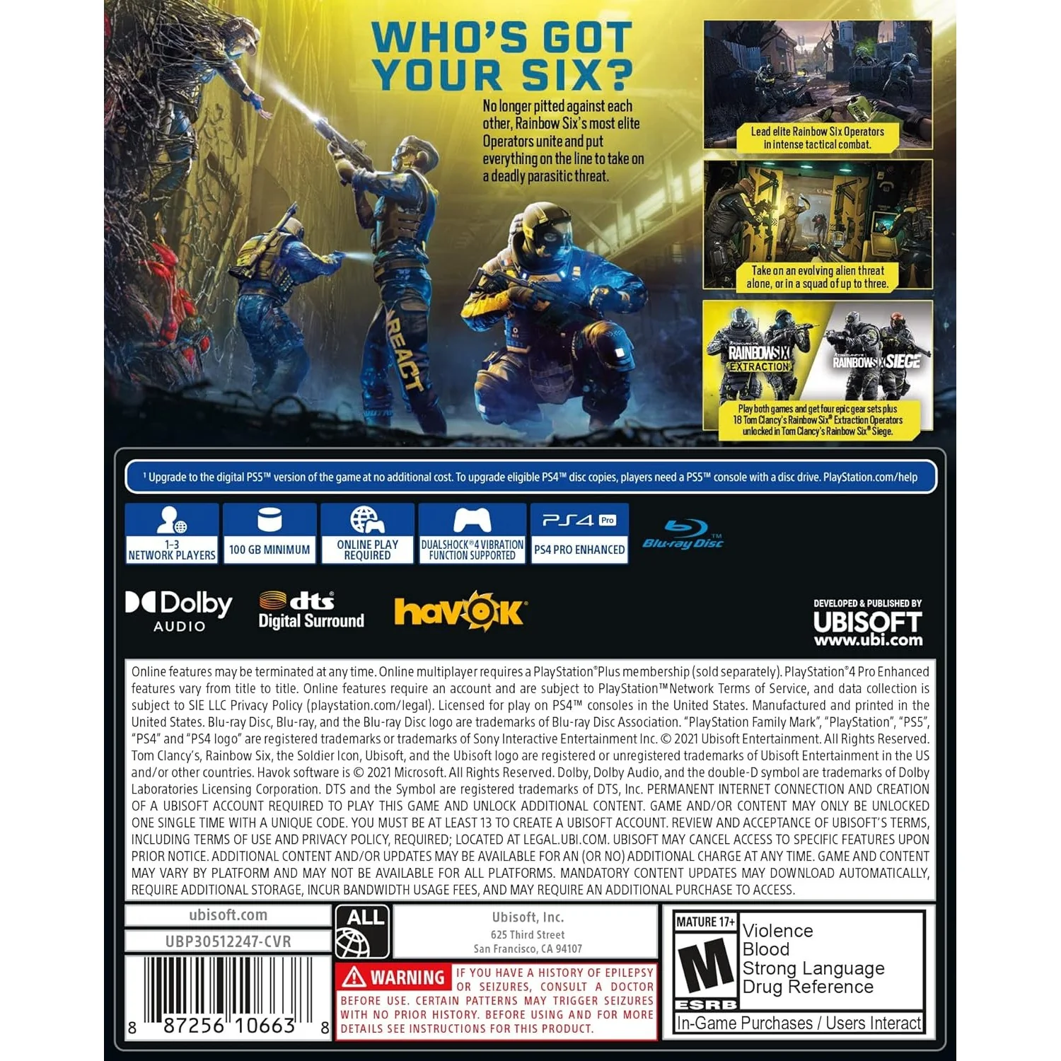 Tom Clancy's Rainbow Six Extraction - PlayStation 4 - Ubisoft - Image 2