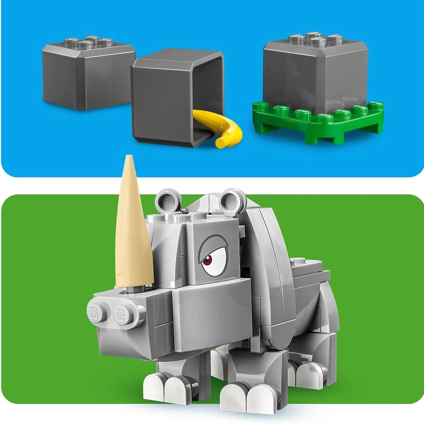 LEGO Super Mario Buildable Game Rambi the Rhino Expansion Set - LEGO #71420 - Image 6