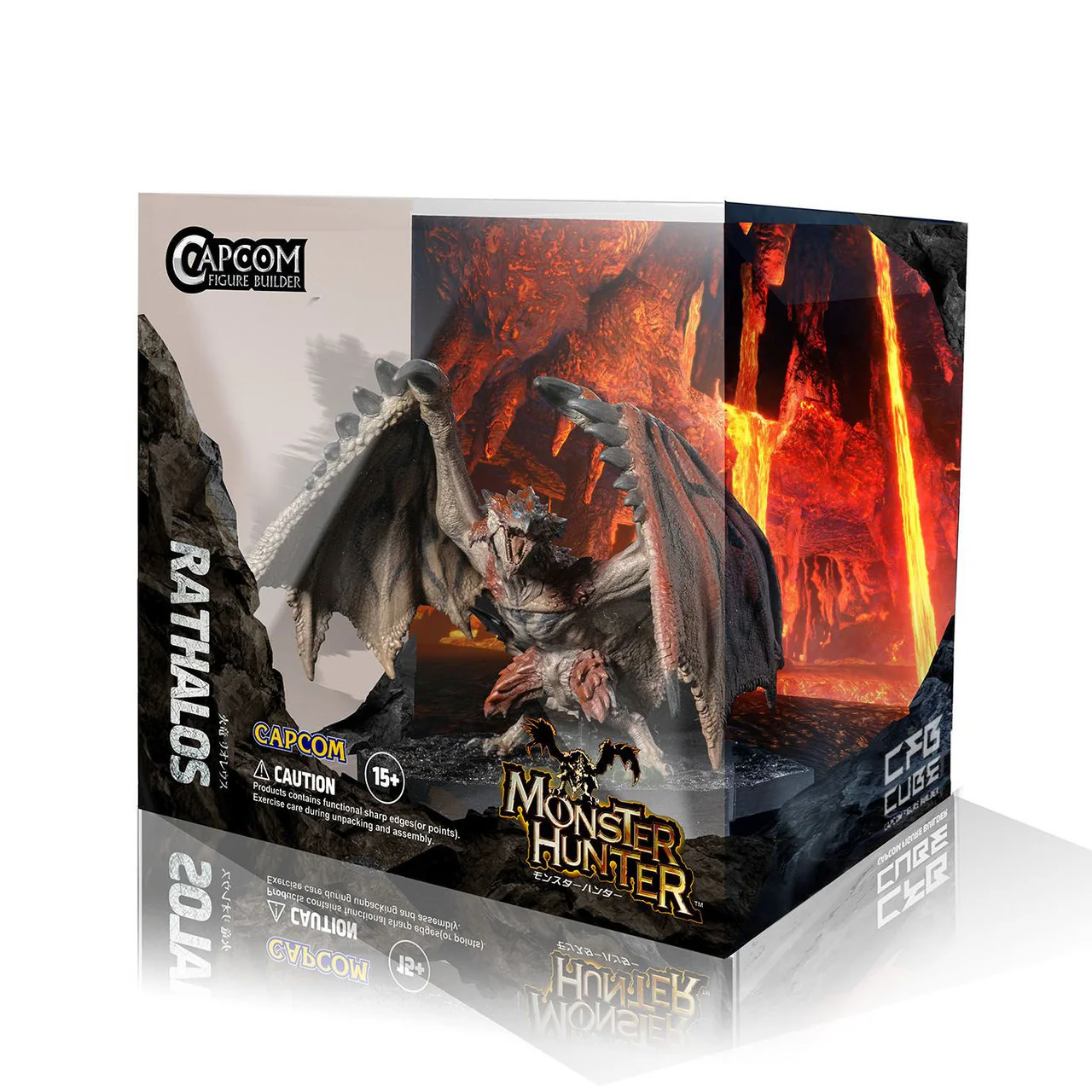 Monster Hunter Fire Wyvern Rathalos Statue Figure - Capcom - (CFB: Cube Figure Builder) - Image 9