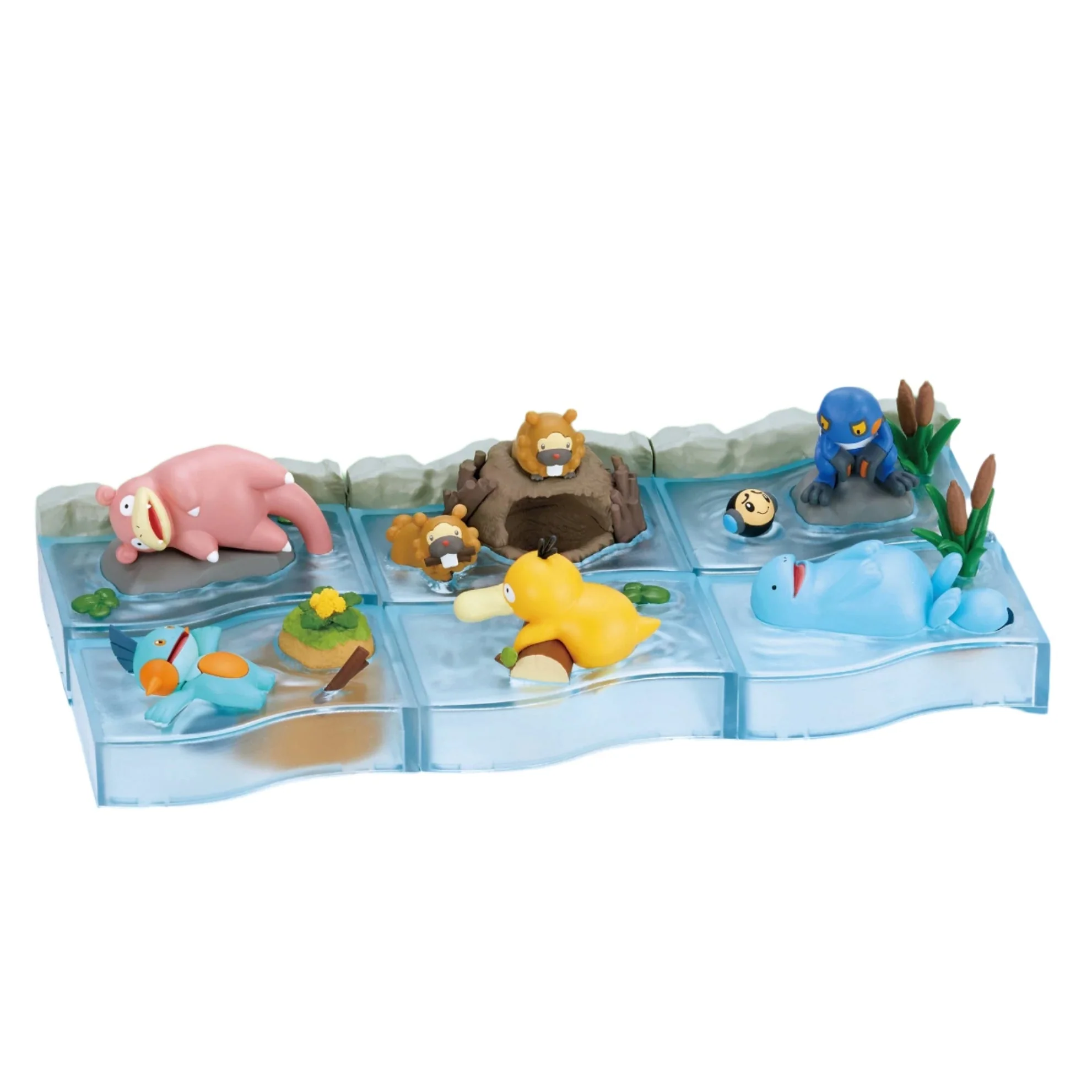 Pokemon Nonbiri (Relax) Time Take a Break in the River Blind Box - 1 Random Figurine, 6 Possible Designs - Re-ment