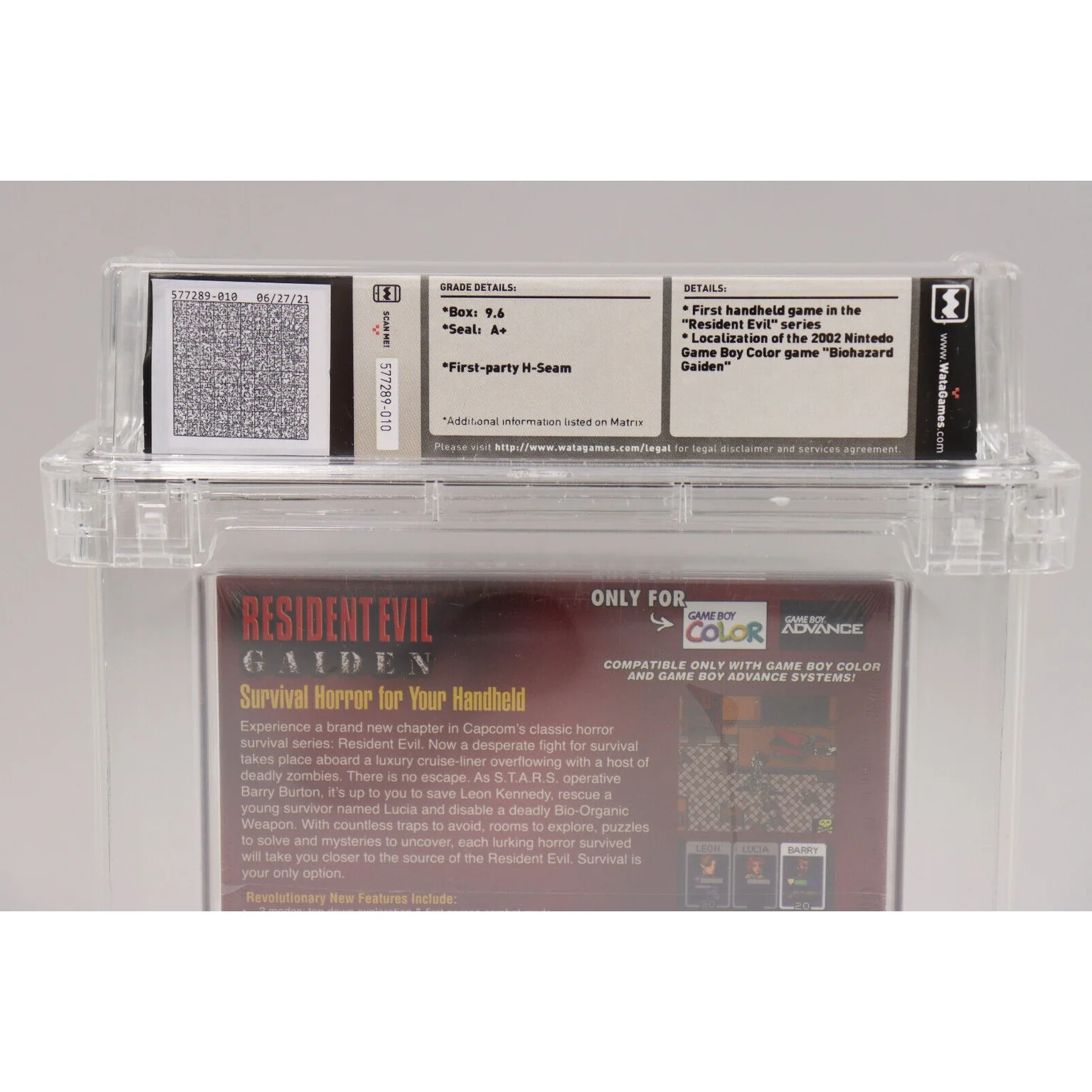 Resident Evil Gaiden Nintendo Game Boy Color GBC New Sealed Wata 9.6 A+ Wow! - Image 5