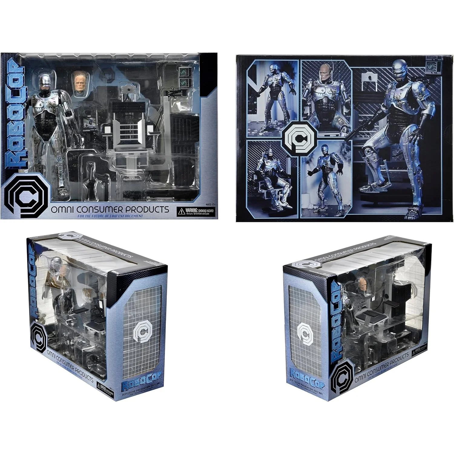 RoboCop Ultimate Battle Damaged RoboCop 7" Scale Figure with Chair - NECA - Image 2