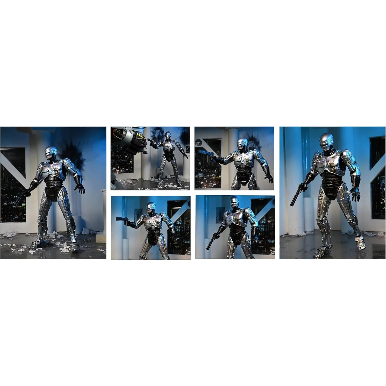 RoboCop Ultimate Battle Damaged RoboCop 7" Scale Figure with Chair - NECA - Image 4