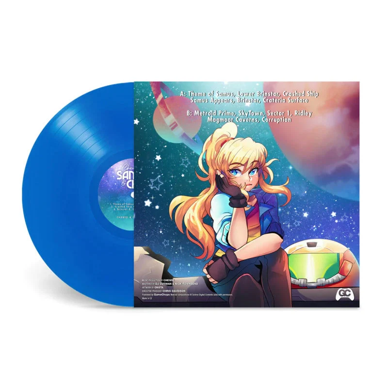 Tune In with Chewie - Samus & Chill (Original Soundtrack) - Blue Vinyl LP Record - Image 3