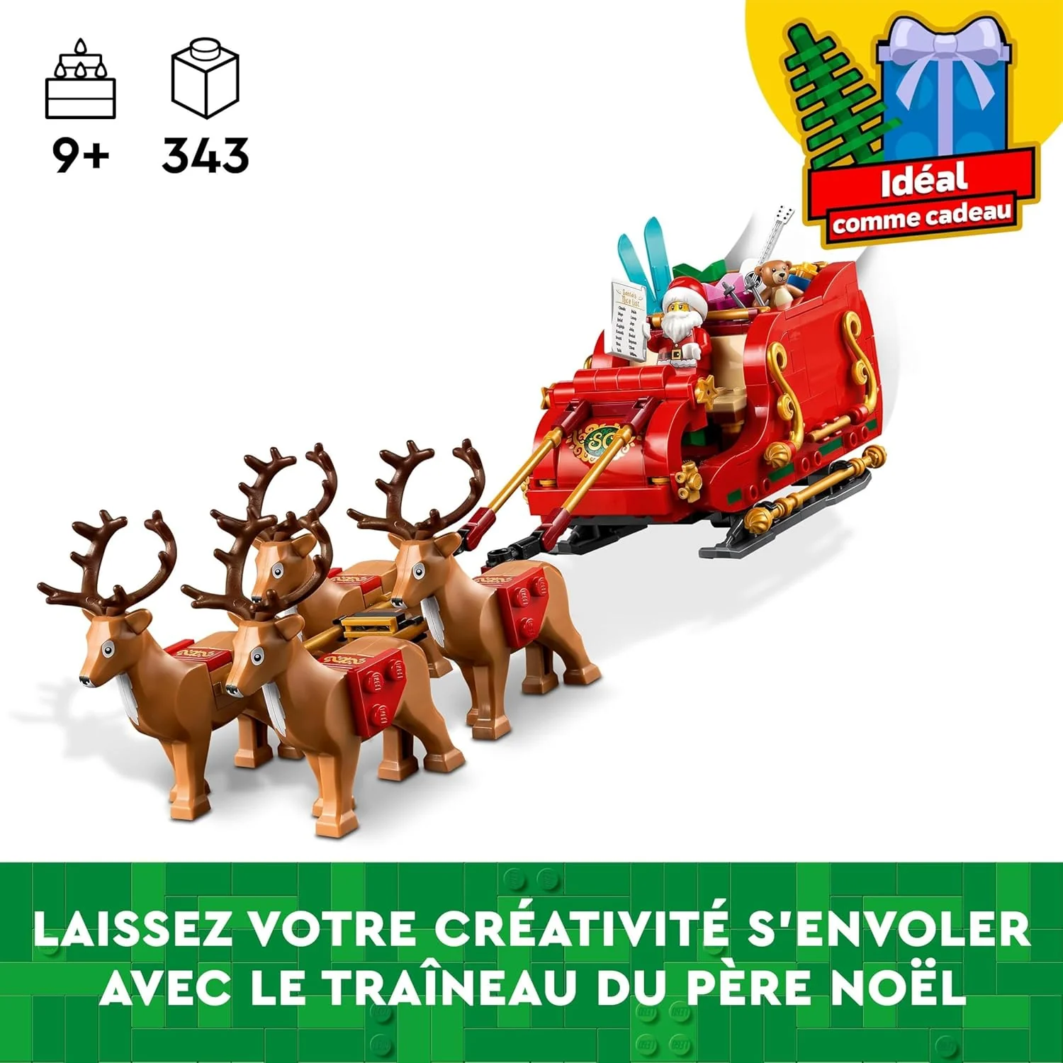 LEGO Santa's Sleigh Christmas Building Toy - LEGO #40499 - Image 3
