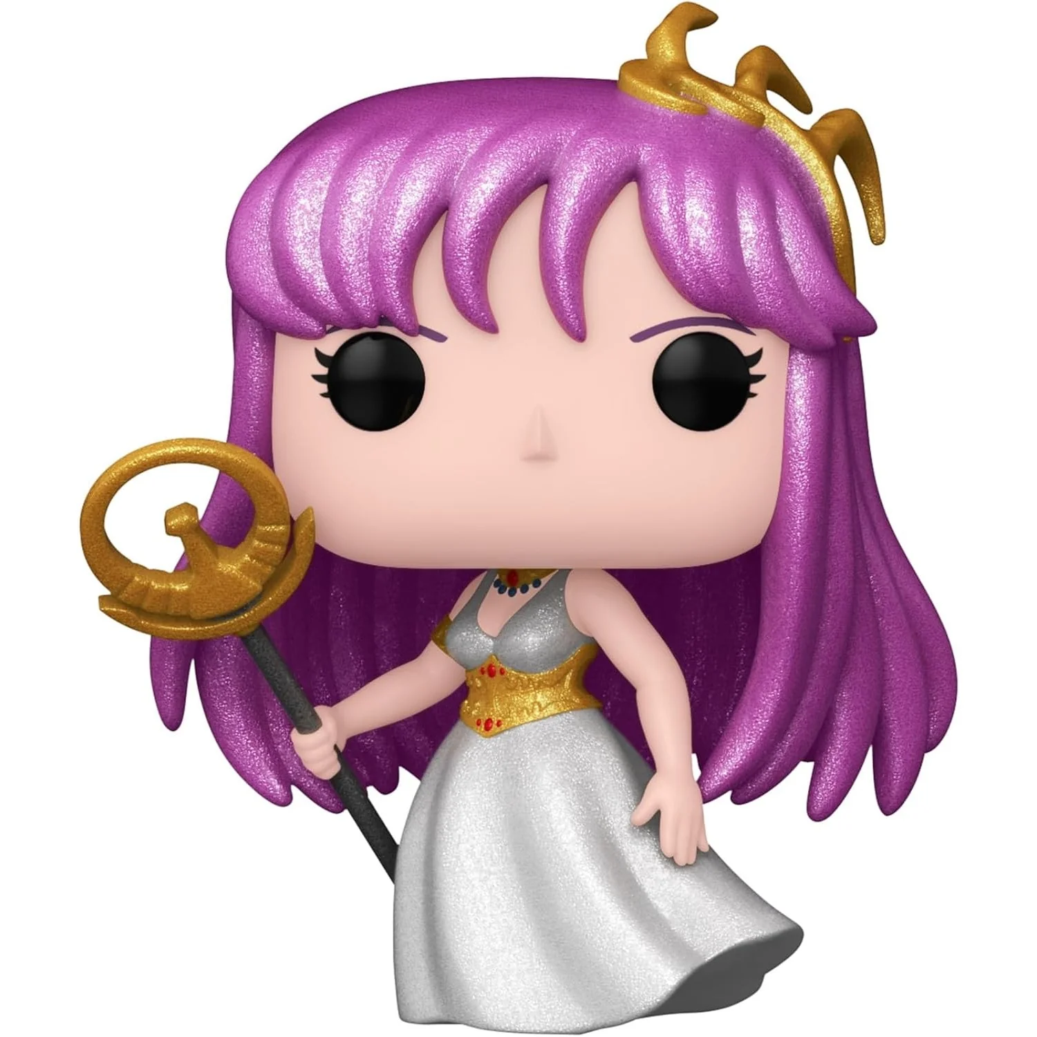 Saint Seiya Athena (Saori Kido) Vinyl Figure - Funko POP! Animation #1463 - AE Exclusive (Diamond Collection Glitter Ver.) - Image 2