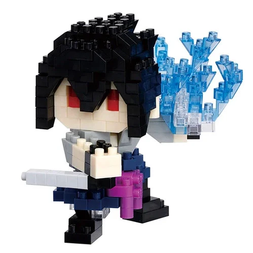 Naruto: Shippuden Sasuke Uchiha (Chidori) Figure Building Kit - Kawada - Nanoblock