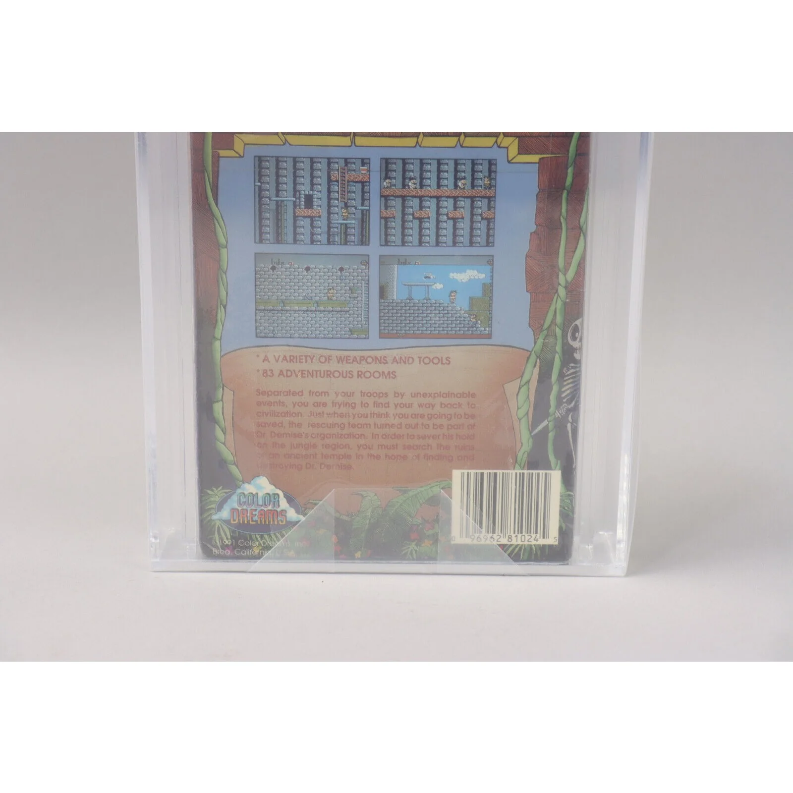 Secret Scout in the Temple of Demise NES Unlicensed 1991 Color Dreams VGA 85 NM - Image 6