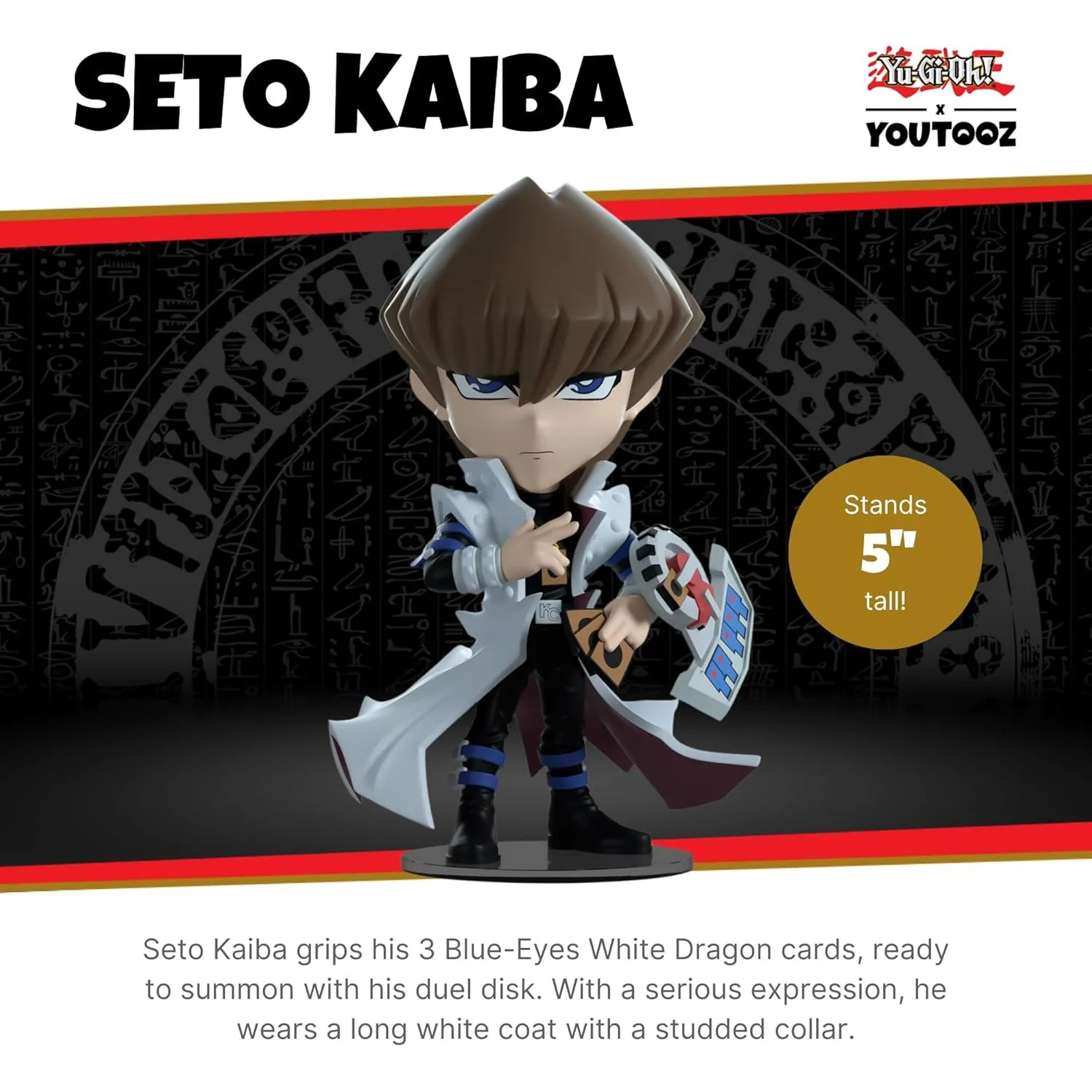 Yu-Gi-Oh! Seto Kaiba Vinyl Figure - Youtooz - Yu-Gi-Oh! Collection #1 - Image 7