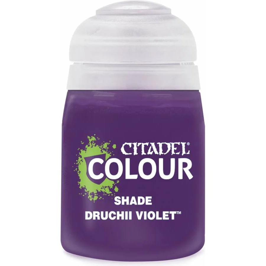 Citadel Colour: Shade Druchii Violet - Warhammer Model Paint, 18ml Pot - Games Workshop - Image 2