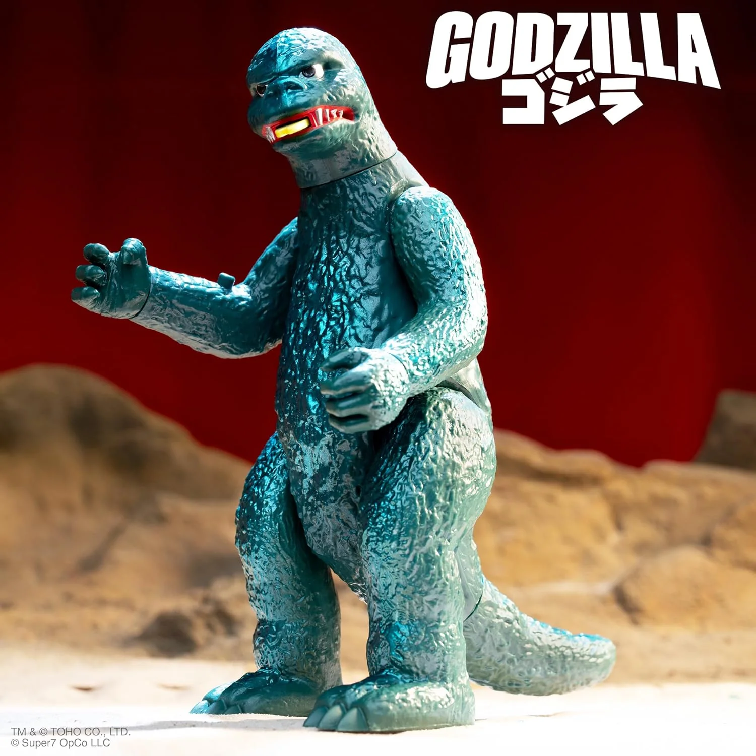 Shogun Godzilla (Green Metallic Hawaii) Action Figure - Super7 (Toho ULTIMATES!) - Image 3