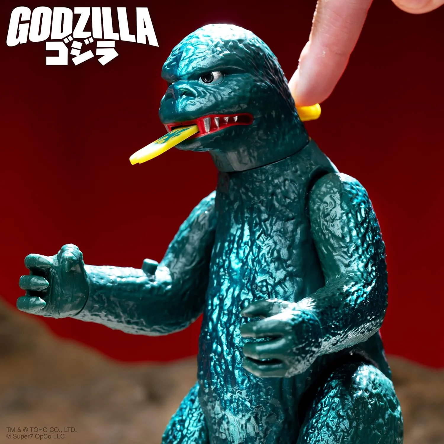 Shogun Godzilla (Green Metallic Hawaii) Action Figure - Super7 (Toho ULTIMATES!) - Image 4