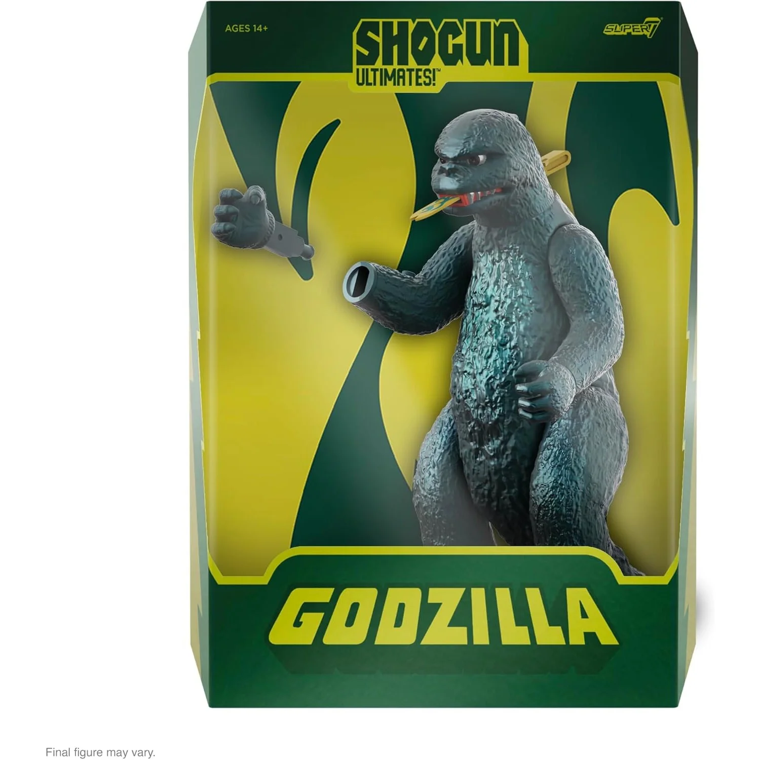 Shogun Godzilla (Green Metallic Hawaii) Action Figure - Super7 (Toho ULTIMATES!) - Image 6