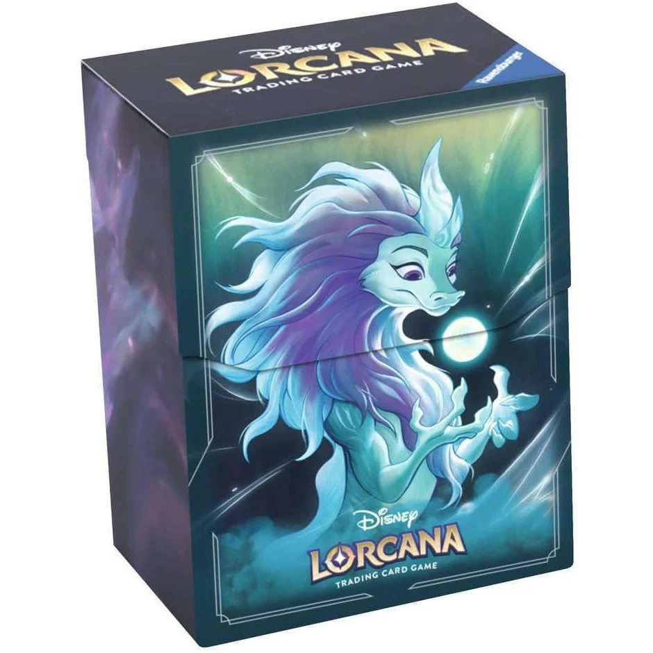 Disney Lorcana TCG Sisu Divine Water Dragon Deck Box - Holds 80 Sleeved Cards - Ravensburger - Image 2