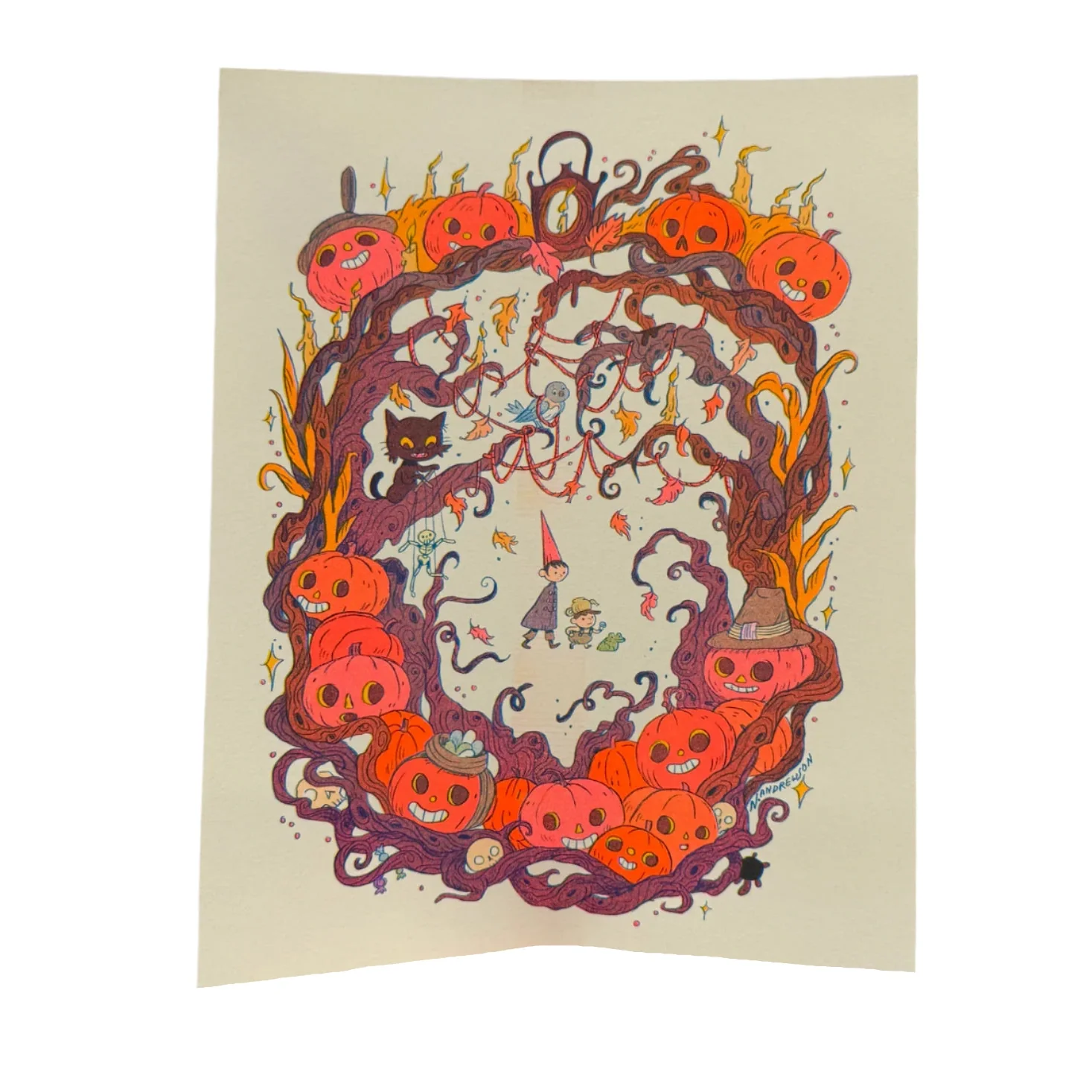 Ain’t That Just The Way (Small Version) - Over the Garden Tribute Riso Print - by Natalie Andrewson