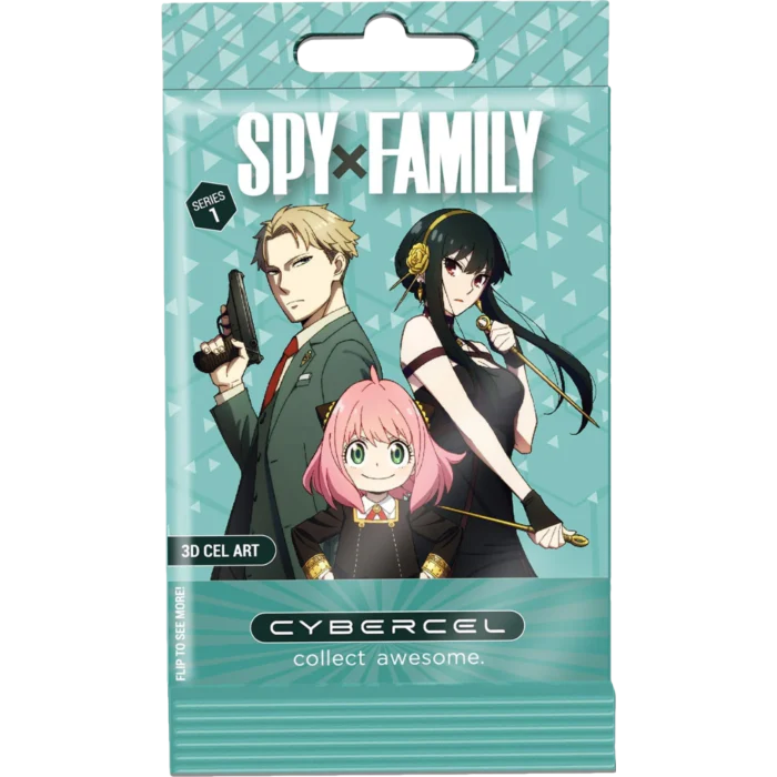 Spy x Family 3D Cel Art Pack - 3 Collectible Cards, Foil Bag - Cybercel