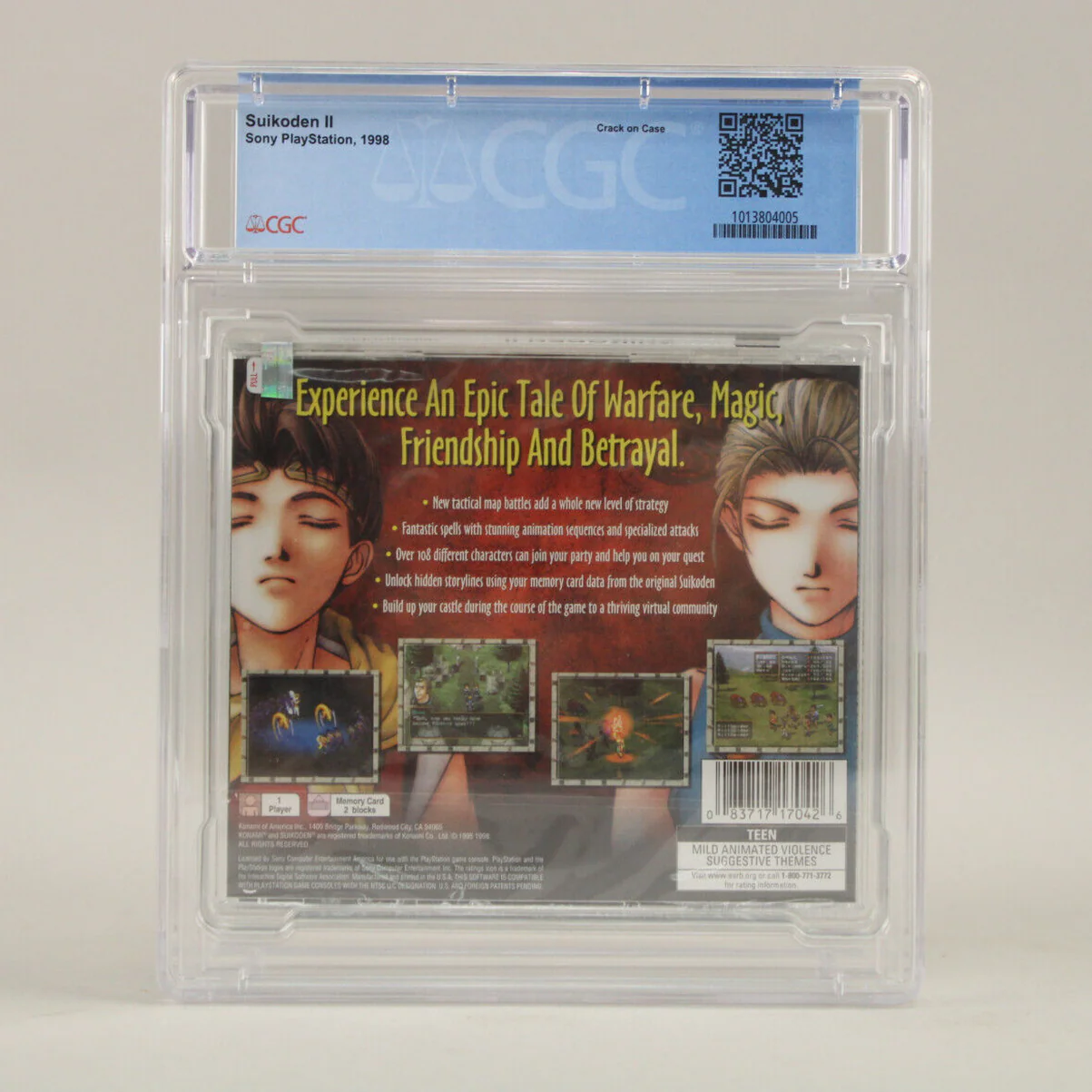 Suikoden II 2 Sony PlayStation PS1 PSX Black Label New Sealed CGC Graded 9.4 A+ - Image 3