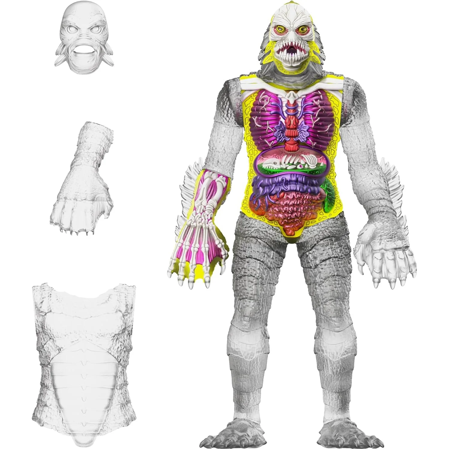 Universal Monsters Super Cyborg Creature from the Black Lagoon (Clear) Action Figure - Super7 - Image 2