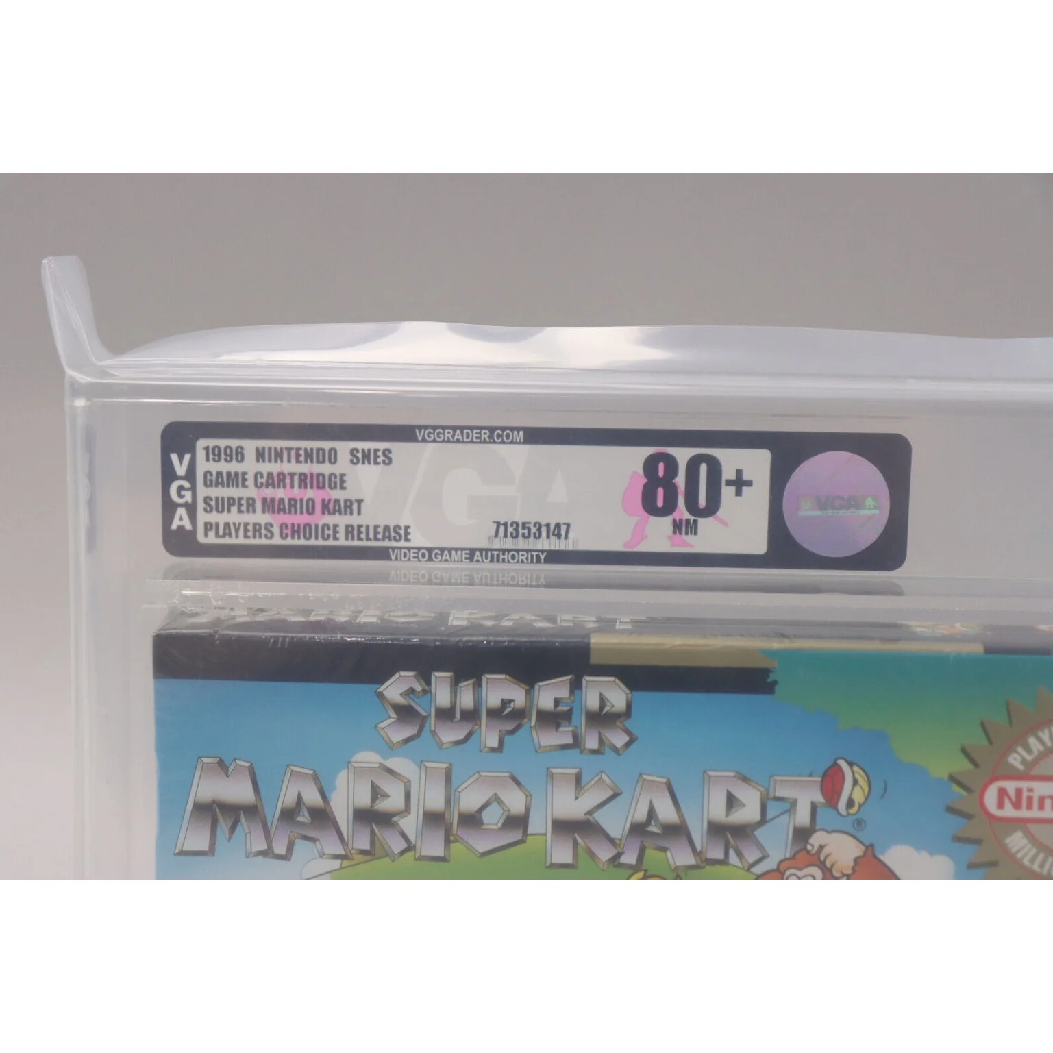 Super Mario Kart Nintendo SNES 1996 New Factory Sealed VGA Graded 80+ NM - Image 2