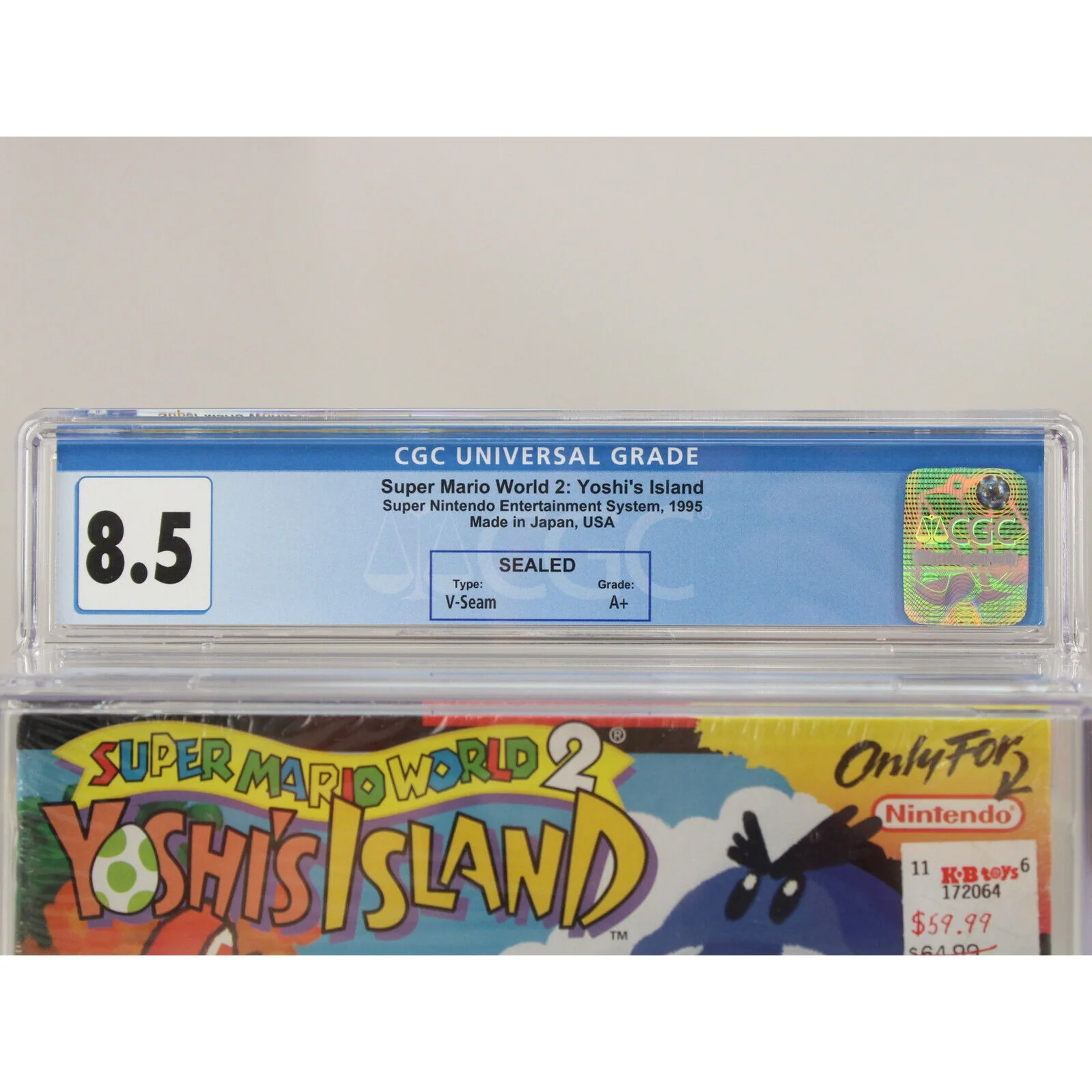 Super Mario World 2: Yoshi's Island Nintendo SNES New CGC Graded 8.5 A+ VGA Wata - Image 2