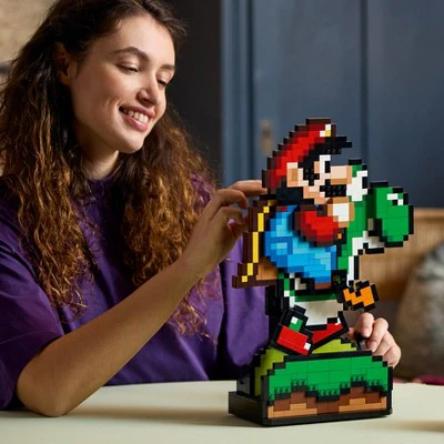 Nintendo Super Mario World: Mario & Yoshi Figure Building Toy - 1215 Pieces, Ages 18+ - LEGO #71438 - Image 2