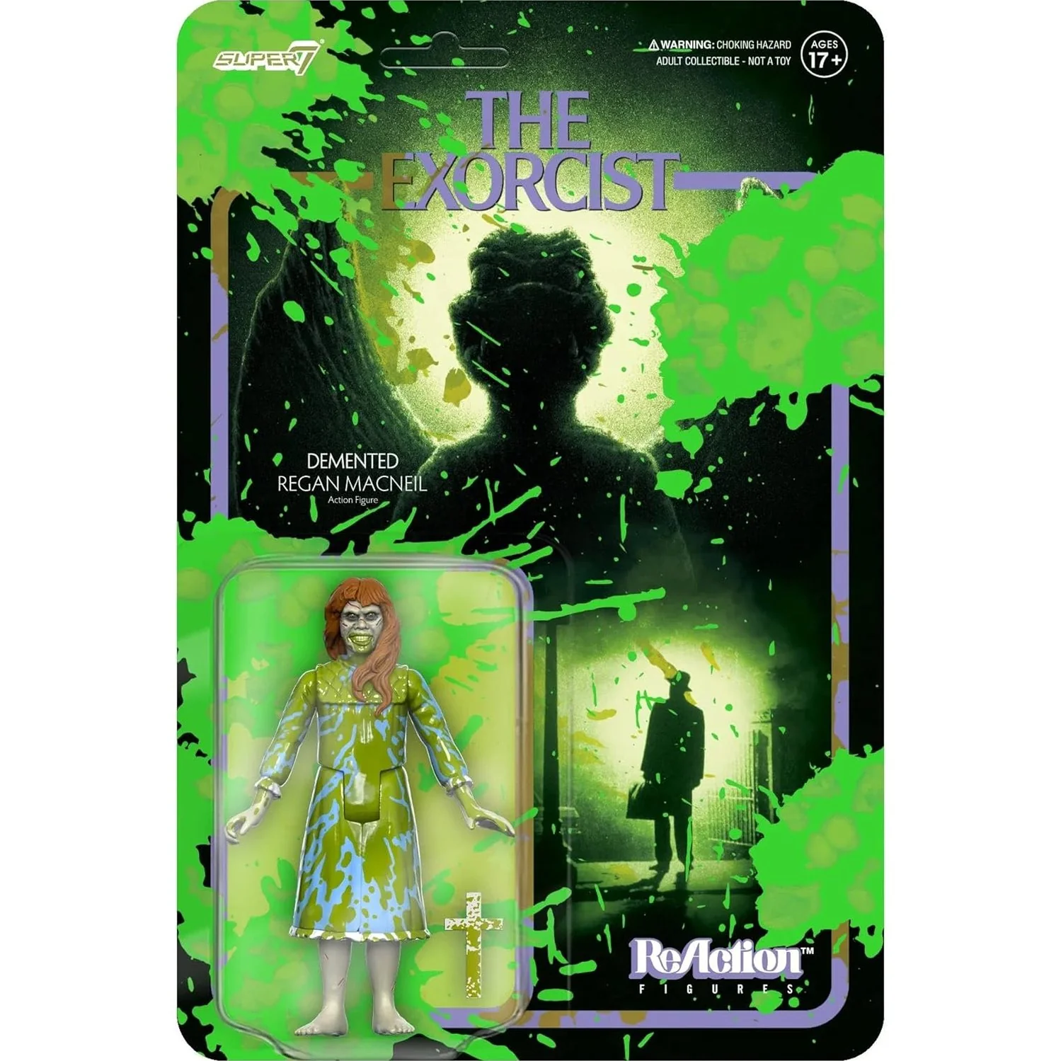 The Exorcist Demented Regan MacNeil (Vomit Splatter) Action Figure - Super7 - ReAction (Wave 2) - Image 4