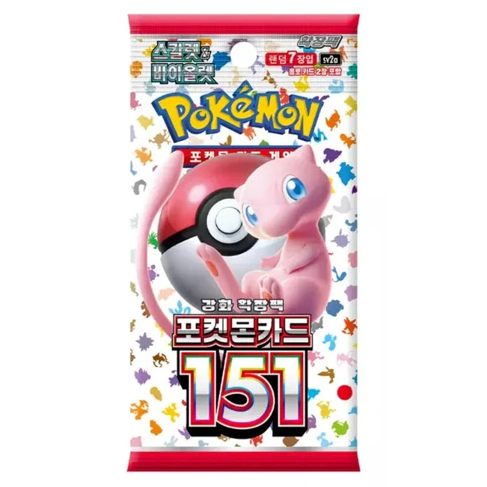 Pokemon TCG Scarlet & Violet 151 Booster Pack (sv2a) - 7 Cards, Korean