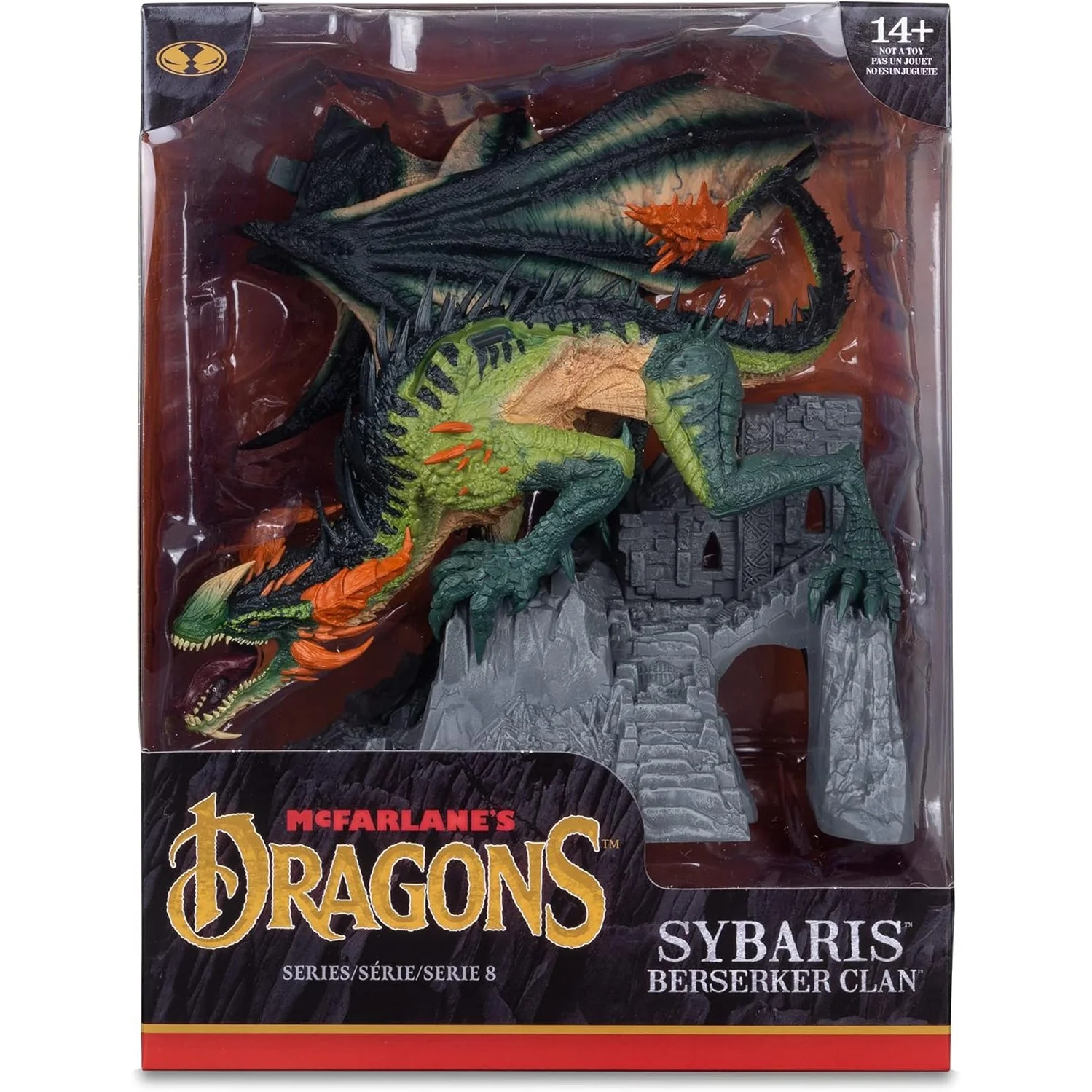 McFarlane's Dragons Series 8 Sybaris (Berserker Clan) Dragon Statue - McFarlane Toys - Image 8