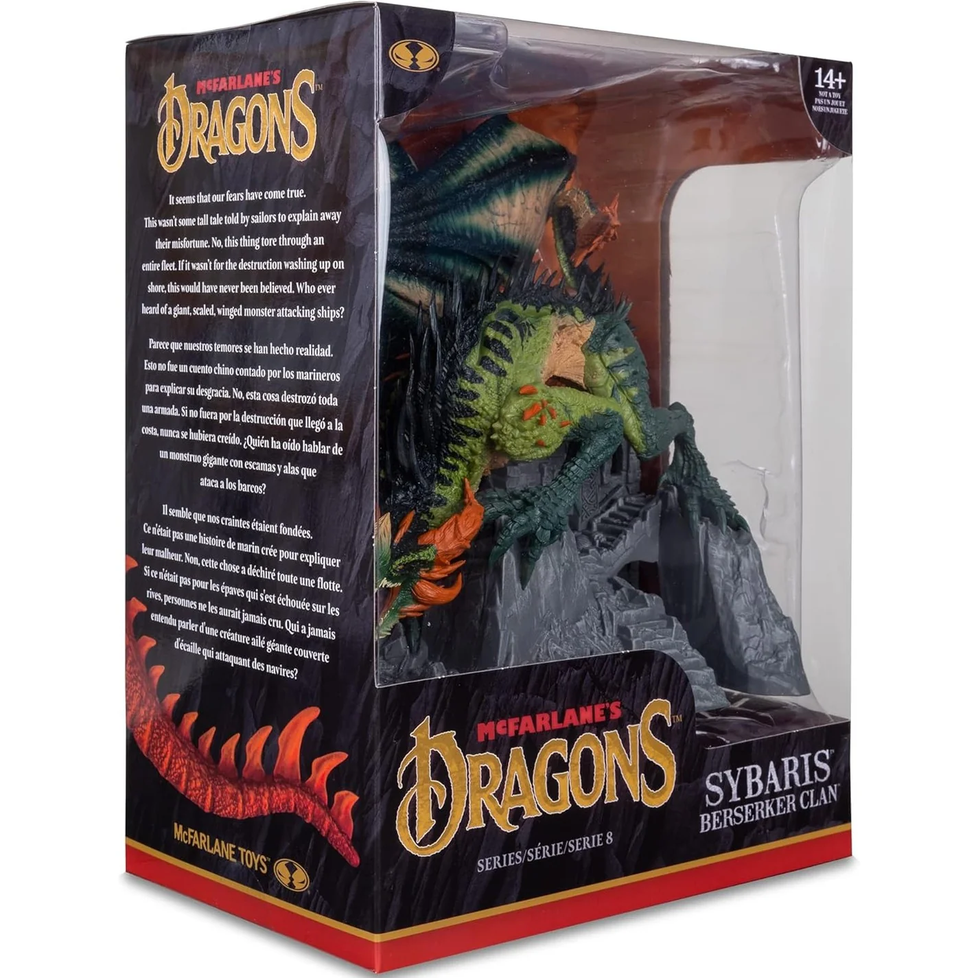McFarlane's Dragons Series 8 Sybaris (Berserker Clan) Dragon Statue - McFarlane Toys - Image 9
