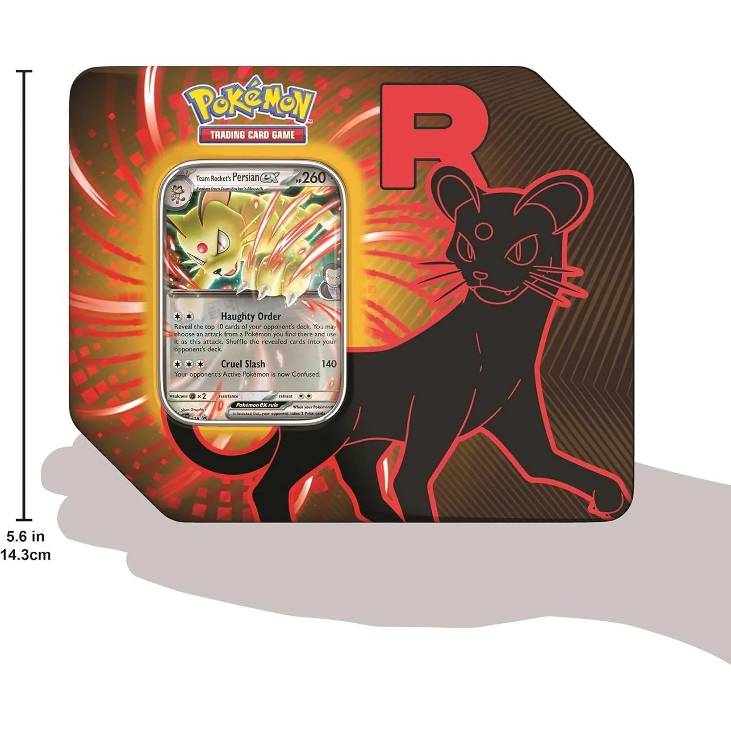 Pokemon TCG: Team Rocket Tin - Persian ex - Image 3