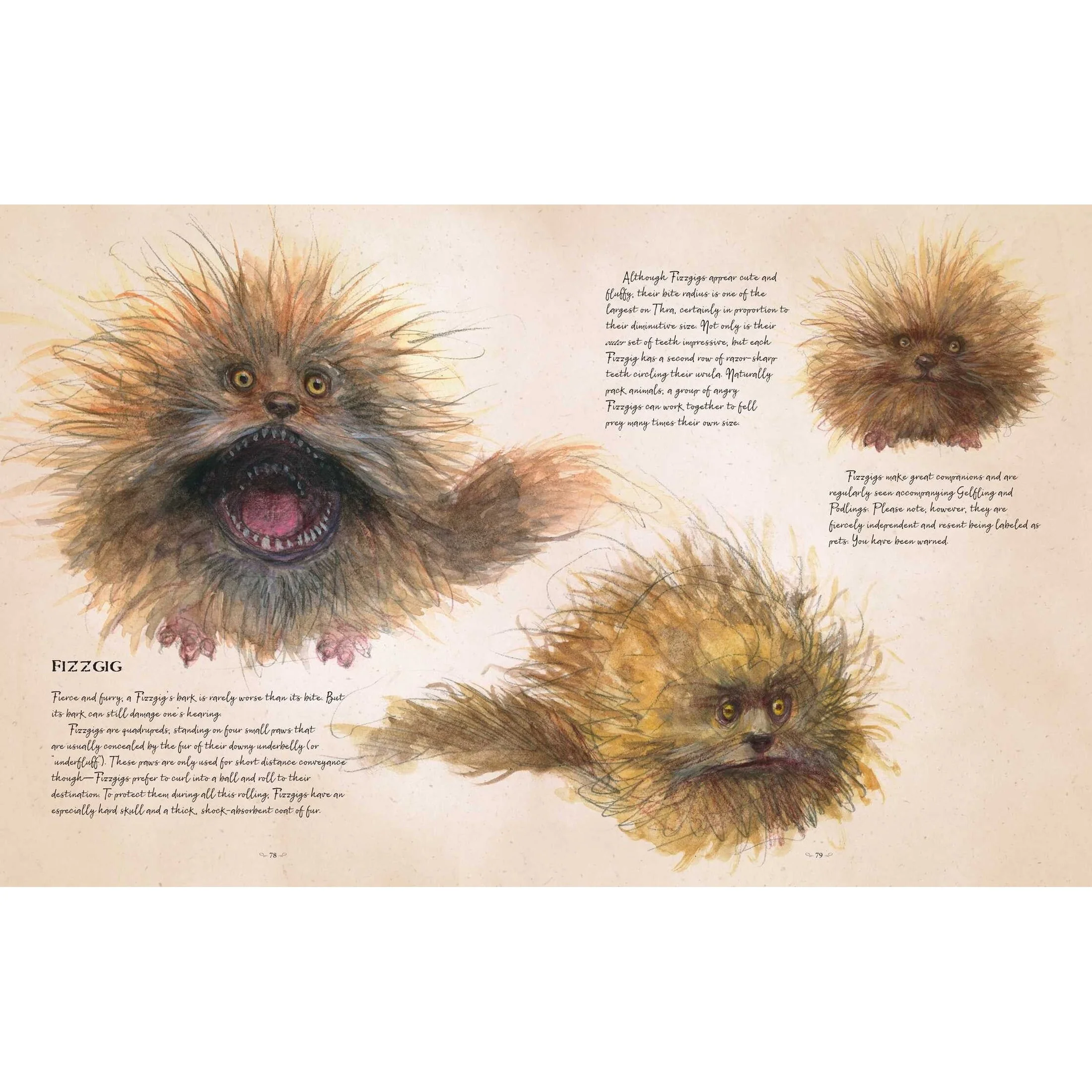 The Dark Crystal Bestiary: The Definitive Guide to the Creatures of Thra - Adam Cesare, Iris Compiet, Brian & Wendy Froud - Illustrated Hardcover Book - Image 3