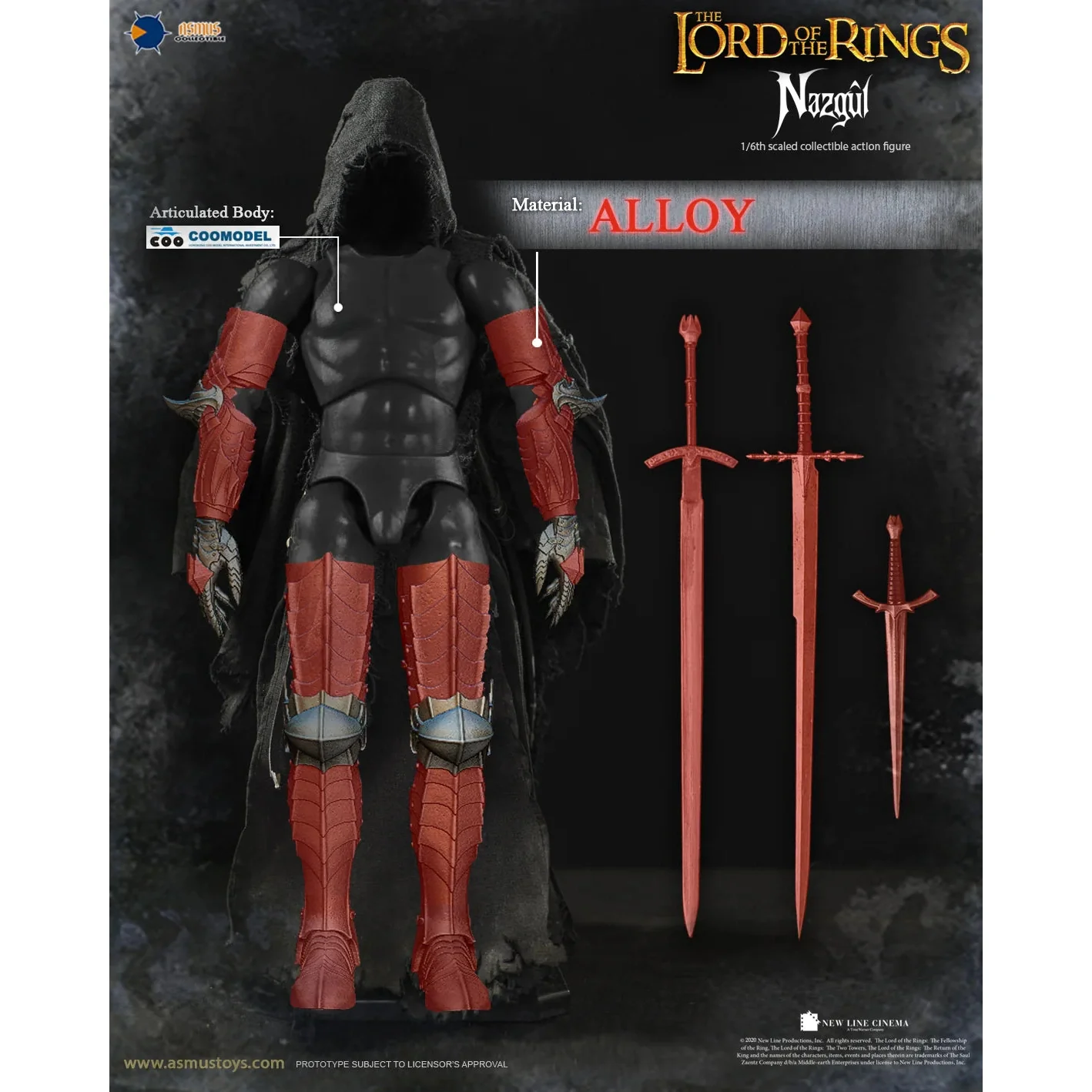 The Lord of the Rings Nazgûl 1/6 Scale Action Figure - Asmus Toys - Image 26