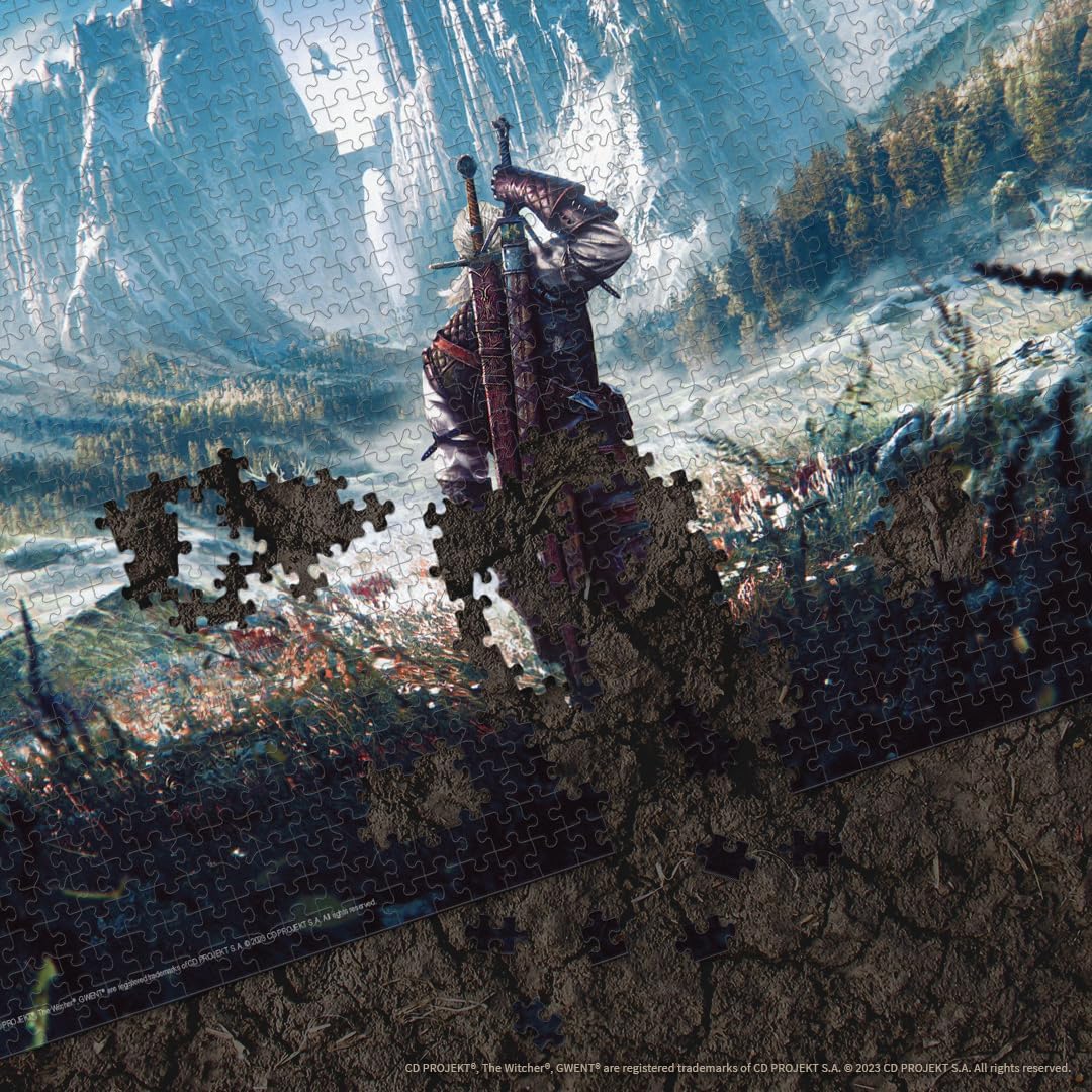 The Witcher III: The Wild Hunt Geralt in Skellige Isles 1,000 Piece Jigsaw Puzzle - USAopoly - Image 5