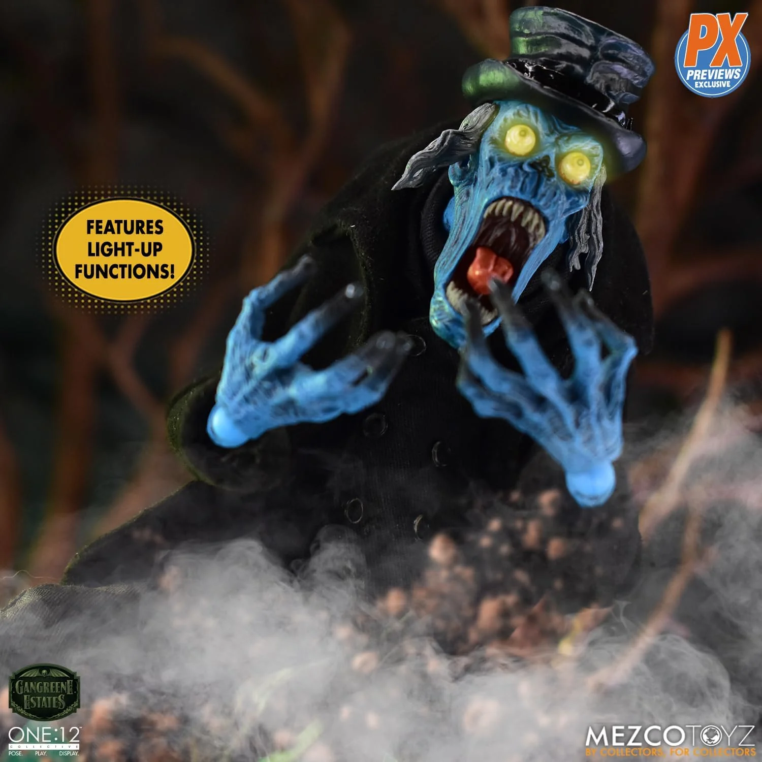 Gangreene Estates Theodore Sodcutter 1/12 Scale Figure - Mezco Toyz ONE:12 Collective - A PX Previews Exclusive! - Image 6