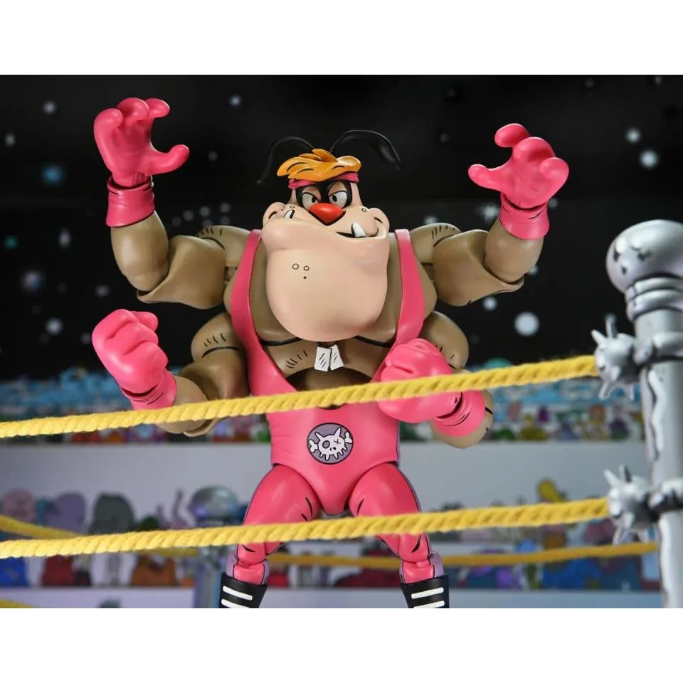 Teenage Mutant Ninja Turtles Adventures Stump Wrestling Cryin' Houn' (Archie Comics) Action Figure - NECA - Image 2